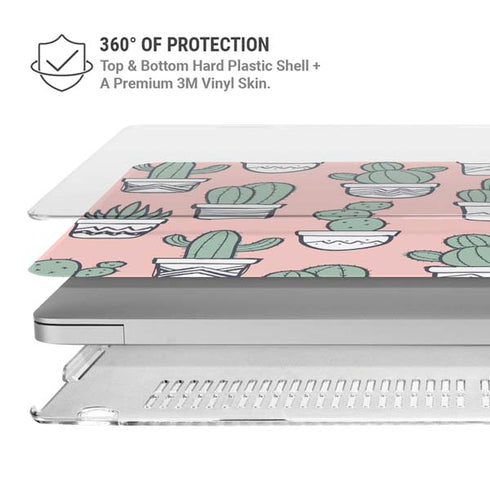 Pink Cactus MacBook Air 15in (2023-2025) Case plus Skin